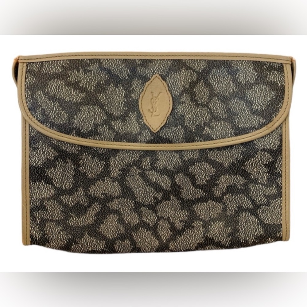 Yves Saint Laurent Giraffe Pattern Pouch